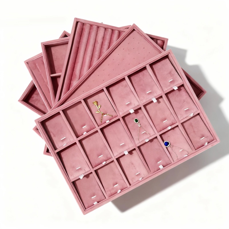 Women Accessories List - Velvet Jewelry Organizer Trays for Drawers