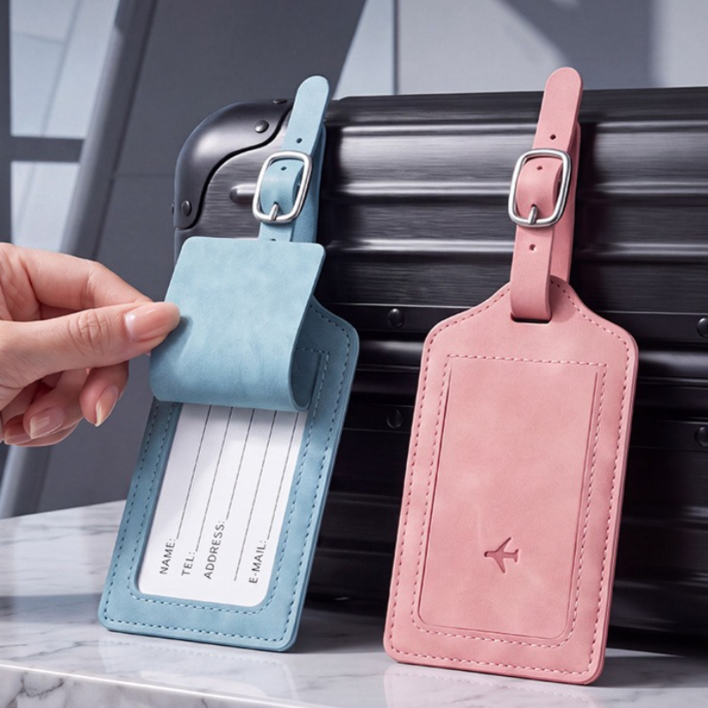 Women Accessories Name - 1PC PU Leather Luggage Tag Women