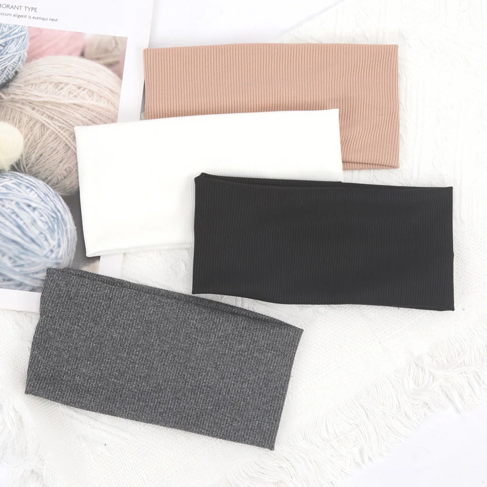 Women'S Running Accessories - Wide Hair Bands Solid Color Elastic