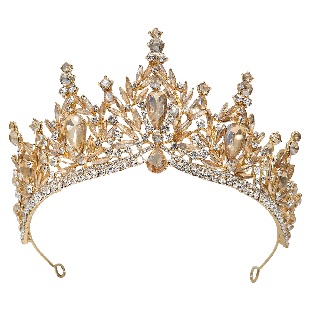 Women'S Vintage Accessories - Elegant Baroque Crown Headband for Women