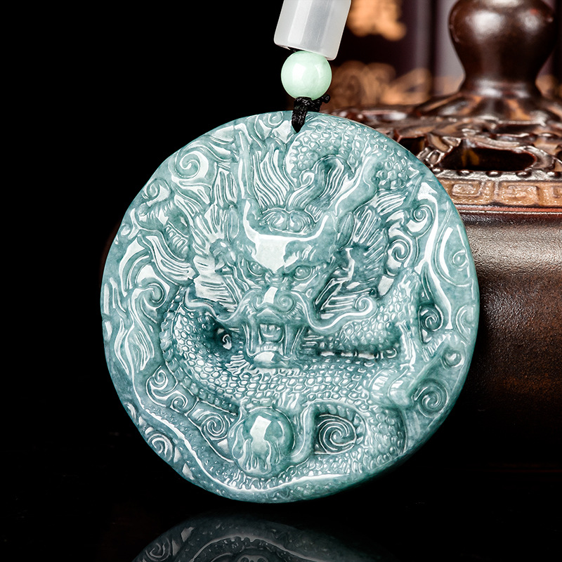 Burmese Jadeite Dragon Pendant - Women'S Vintage Accessories ulasan dan harga