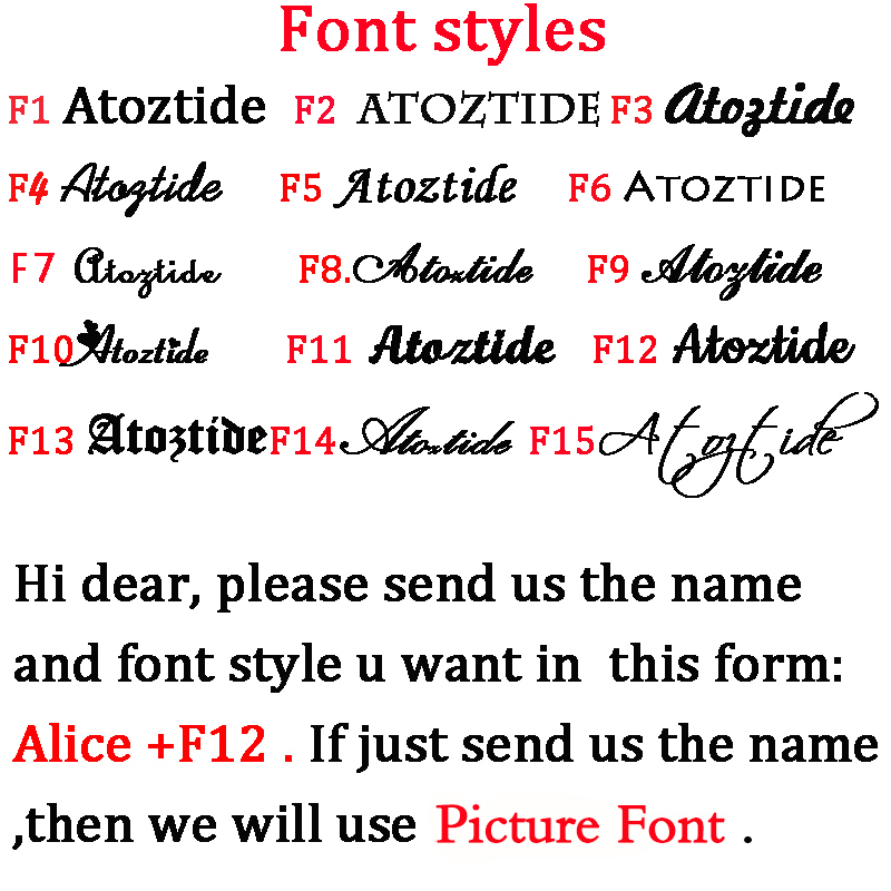 Atoztide Personalized Custom N - Women Accessories Name ulasan dan harga