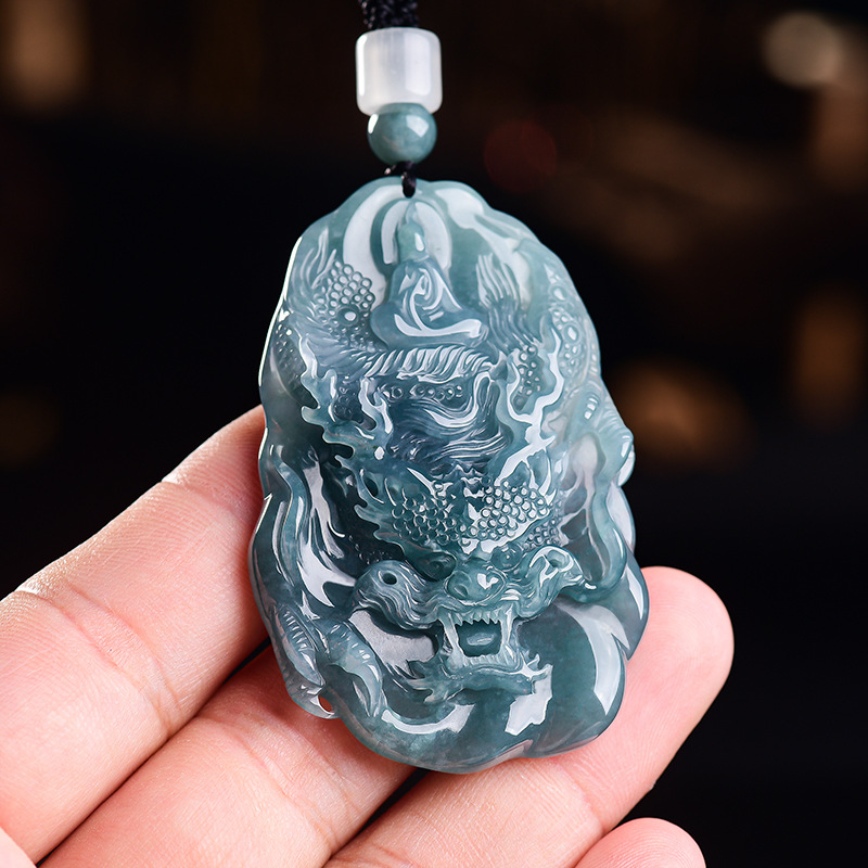 Natural Burmese Jadeite Dragon - Women'S Vintage Accessories ulasan dan harga