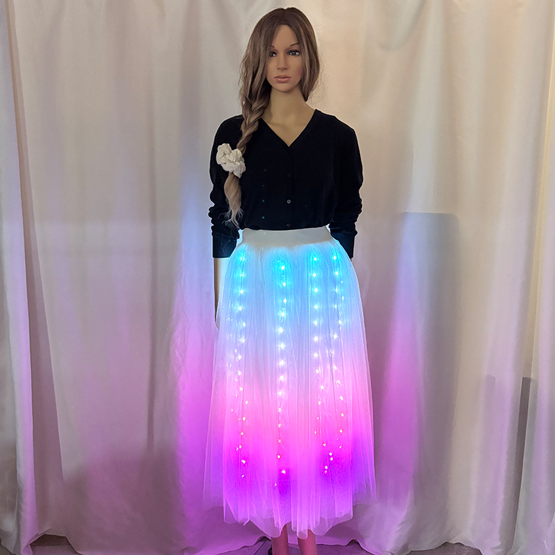 LED Dance Skirt Belly Dance Pe - Women Accessories App ulasan dan harga
