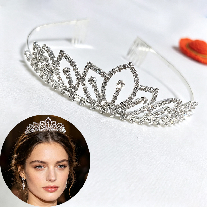 Silver Color Sparkling Rhinest - Women'S Vintage Accessories ulasan dan harga