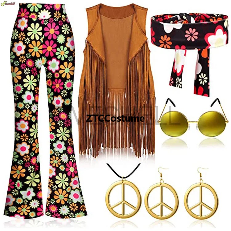 Hippie Costume Women 60s 70s P - Women'S Accessories In The 60S ulasan dan harga