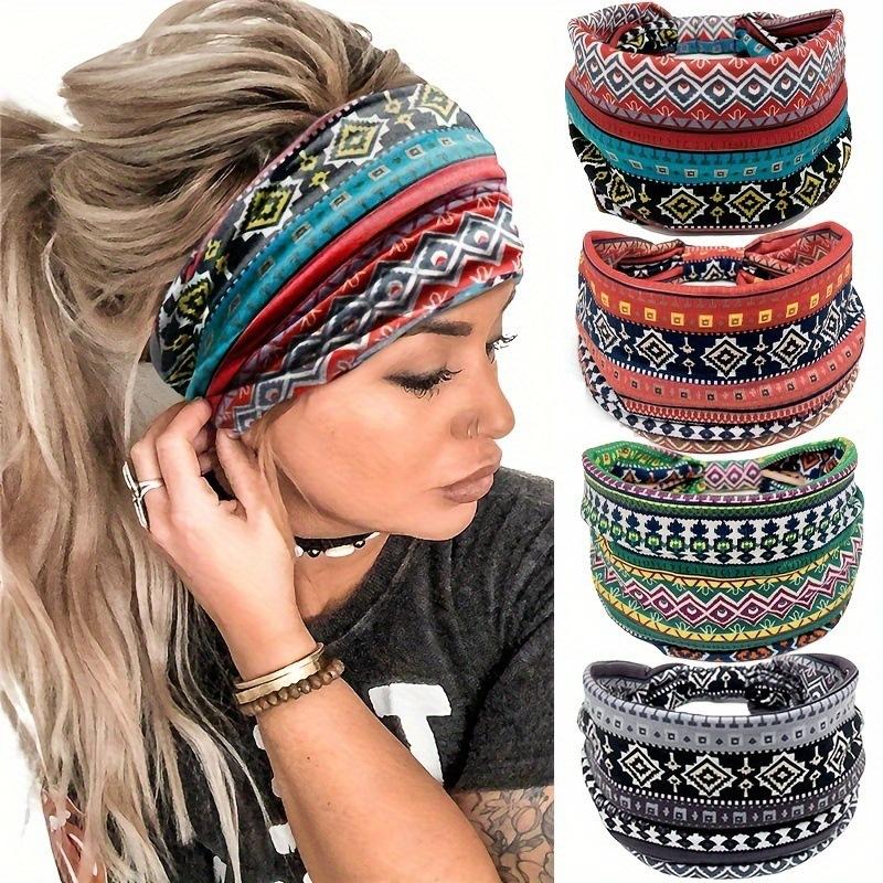 [E] Bohemia Grid Women Headpie - Women'S Running Accessories ulasan dan harga