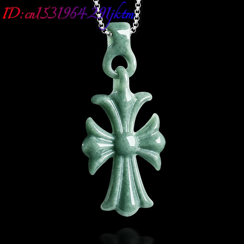 Natural Burmese Jadeite Cross  - Women'S Vintage Accessories ulasan dan harga