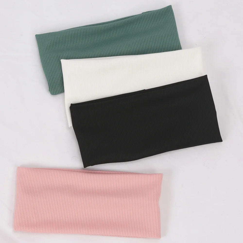 Wide Hair Bands Solid Color El - Women'S Running Accessories ulasan dan harga