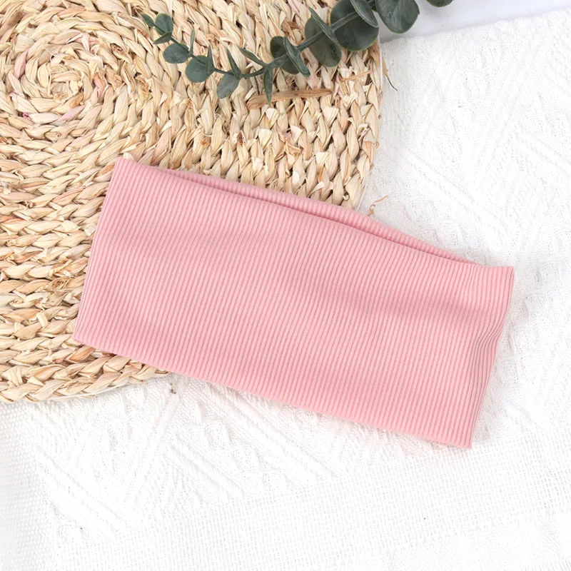 Wide Hair Bands Solid Color El - Women'S Running Accessories ulasan dan harga