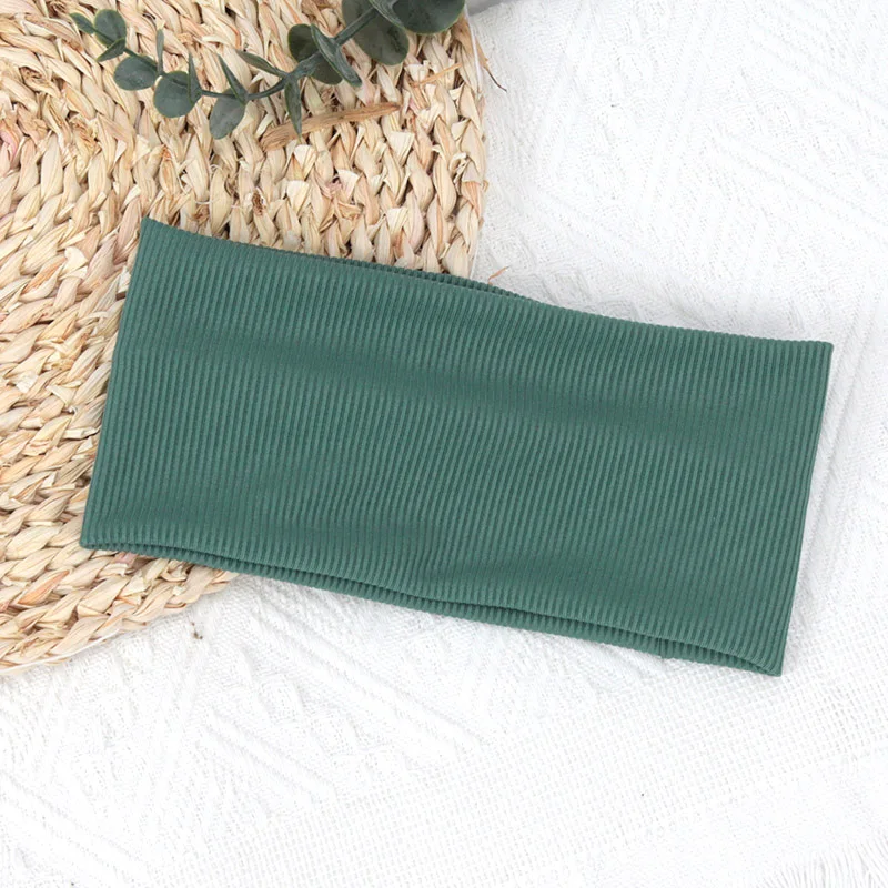 Wide Hair Bands Solid Color El - Women'S Running Accessories ulasan dan harga