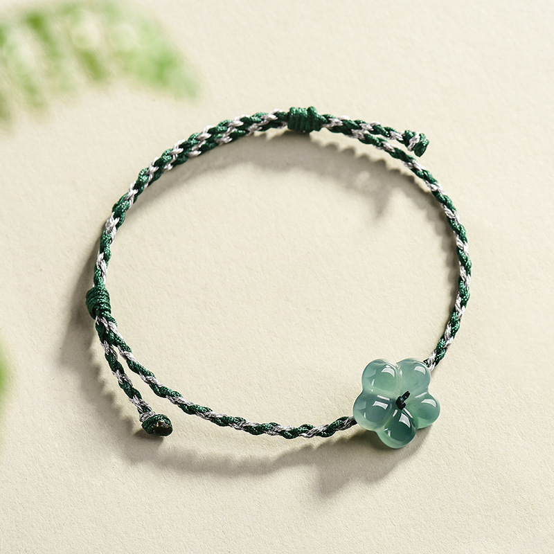 Burmese Jadeite Flower Bracele - Women'S Vintage Accessories ulasan dan harga