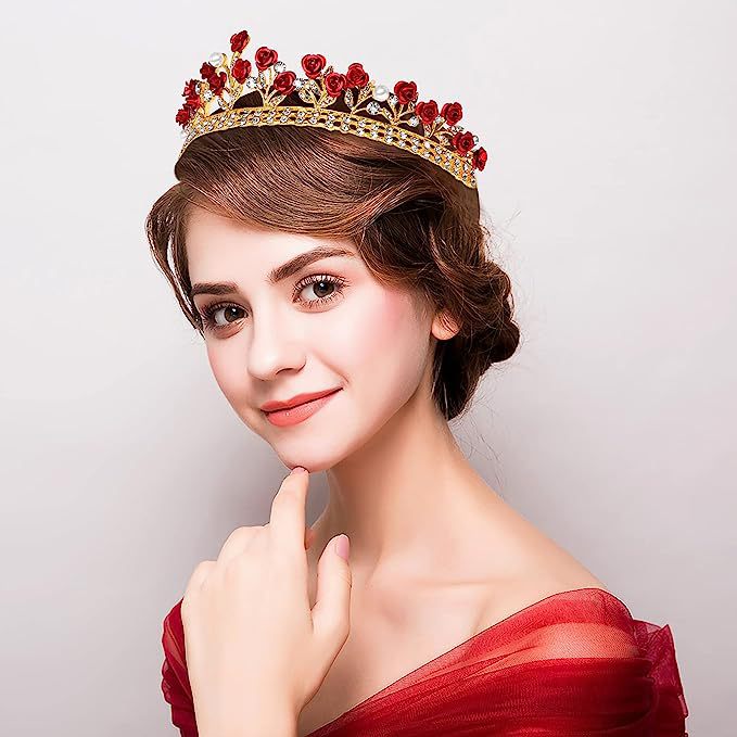 Baroque Ceramic Bridal Crown R - Women'S Vintage Accessories ulasan dan harga