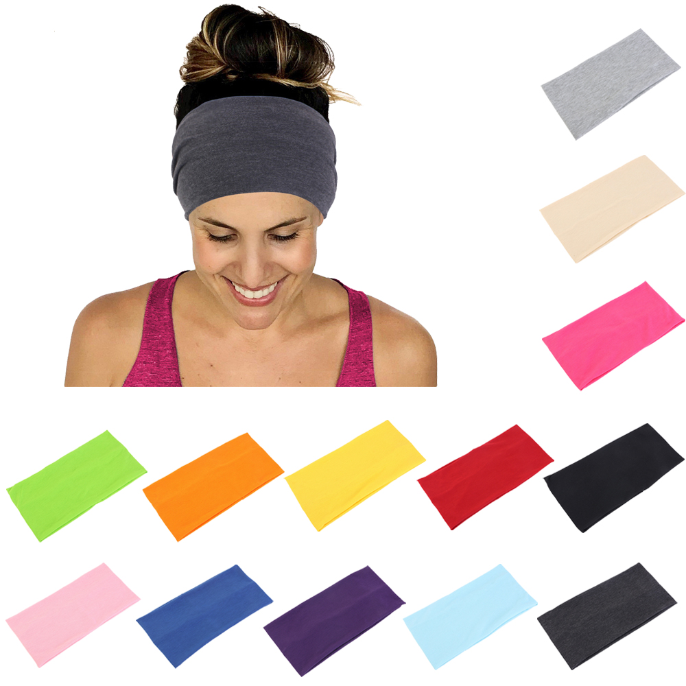Solid Color Unisex Headband El - Women'S Running Accessories ulasan dan harga