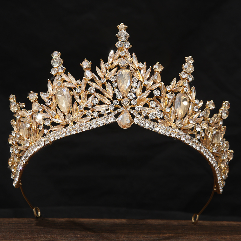 Elegant Baroque Crown Headband - Women'S Vintage Accessories ulasan dan harga